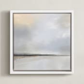 "Morning Hour" - Art Print in Cloud by Wendy Smith - Framed Canvas