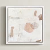 "Nidra" - Art Print in Dune by Jennifer Daily - Framed Canvas