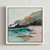 "Paradise Lost I" - Art Print in Sea by Jenny Westenhofer - Framed Canvas