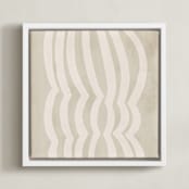 "Ancient" - Art Print in Shell by Pati Cascino - Framed Canvas