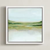 "Through It All" - Art Print in Olive by Nicole Walsh - Framed Canvas