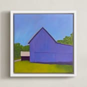 "Amethyst Reflection" - Art Print in Amethyst by Carol C. Young - Framed Canvas