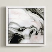 "Ethereal Marble" - Art Print in Dusted by Melanie Severin - Framed Canvas