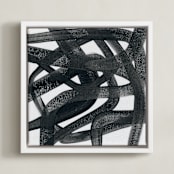 "Mining for Coal" - Art Print in Ink by Kim Colthurst Johnson - Framed Canvas