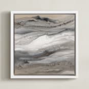 "Warm Gold II" - Art Print in Warm Gold by Teodora Guererra - Framed Canvas
