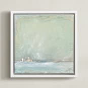 "Away" - Art Print in Sage by Julia Contacessi - Framed Canvas