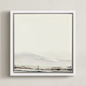"Fitz" - Art Print in Creamy white by Mande Calhoun - Framed Canvas