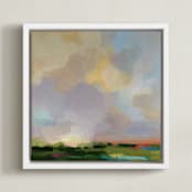 "After The Storm" - Art Print in Golden by sue prue - Framed Canvas