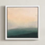 "Mystical 2" - Art Print in White by Amy Hall - Framed Canvas