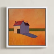 "Apples & Oranges" - Art Print in Citrus by Carol C. Young - Framed Canvas