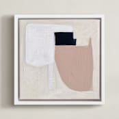 "Certainty No.2" - Art Print in Blush by Cait Courneya - Framed Canvas