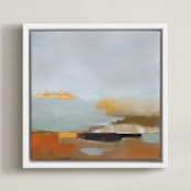 "I Have Dreams to Remember I" - Art Print in Misty Green by Karyn Denten - Framed Canvas