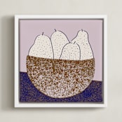"Benevolent Ceramics III" - Art Print in Earthen ware by Danushka Abeygoda - Framed Canvas