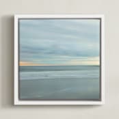"BigBlue" - Art Print in Big Blue by Cristina Marie - Framed Canvas