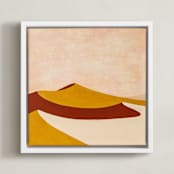 "Sahara Desert Dune" - Art Print in Deep Desert by Alina Knechtle - Framed Canvas