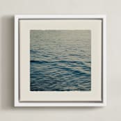 "Ocean Blue III" - Art Print in Ocean Blue by Shawna Urban - Framed Canvas
