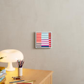 "Coral, Blue and Purple Too" - Art Print in Cool Coral by Katie Craig - In a Room