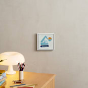 "Vehicles Bull Dozer" - Art Print in Blue by Lori Wemple - In a Room