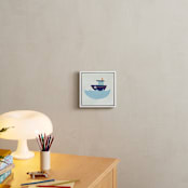 "Vehicles Boat" - Art Print in blue by Lori Wemple - In a Room
