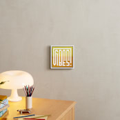 "Good Vibes Typography" - Art Print in sunny by Deborah Chou - In a Room
