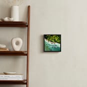 "Coastal Canopy" - Art Print in Aqua by BROOK PAGE - In a Room