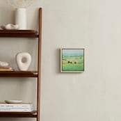 "Summer's Bloom" - Art Print in Minted Green by Laura Morris - In a Room