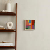 "Shape of Memory: Desert Sunrise" - Art Print in Peach by Poppy Dodge - In a Room