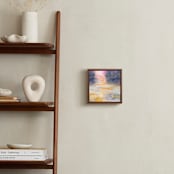 "Dusk Glow" - Art Print in Sunset Orange by Jacquelyn Sloane Siklos - In a Room