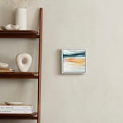 "Mineral Lake" - Art Print in Coral by Mya Bessette - In a Room