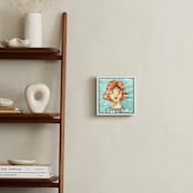 "While I wait" - Art Print in Turquoise by Lulaloo - In a Room