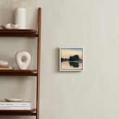 "Mist of Time II" - Art Print in Peach Reflection by Stephanie Goos Johnson - In a Room