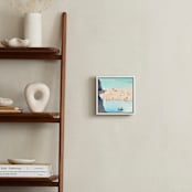 "Beachside Bliss" - Art Print in Soft Turquoise by Elle Youm - In a Room