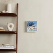 "Rolling Through" - Art Print in Sky Blue by Kelly Johnston - In a Room