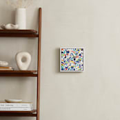 "Bright Collage" - Art Print in Sapphire Blue by Sheron Osiobor - In a Room