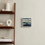 "On the Sound" - Art Print in Teal Blue by Kelly Johnston - In a Room