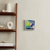 "Above the Farm 1" - Art Print in Patchwork  by Stephanie Goos Johnson - In a Room