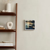 "Collide I" - Art Print in Marine Blue by Kelly Johnston - In a Room