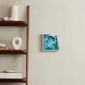 "Spring Arrives" - Art Print in Teal Blue by Owen Design Studio - In a Room