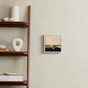 "Yellow Seascape" - Art Print in White by Caryn Owen - In a Room