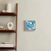 "Metallic abstract marble art" - Art Print in White by Oana Prints - In a Room