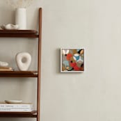 "Prime Oval" - Art Print in red by Lauren Enjeti - In a Room