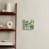 "Garden Party I" - Art Print in Lime Green by Jenny Westenhofer - In a Room