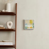 "Rainbow Glassware II" - Art Print in Goldenrod by Jenny Westenhofer - In a Room