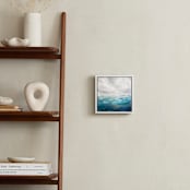 "Blue Oceanscape" - Art Print in Ocean Blue by Brittany Fan - In a Room