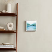 "Reaching Through the Fog" - Art Print in Aqua by Laura Morris - In a Room
