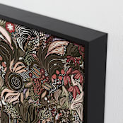 "Fleuanthia Sanctuary" - Art Print in Twilight Verdure by Black Botanic - Frame Close-up
