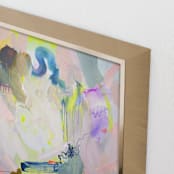 "Thinking Pink" - Art Print in Bright Pink by Cristina Marie - Frame Close-up