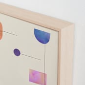"Levitation 1" - Art Print in Coral by Tatjana Koraksic - Frame Close-up