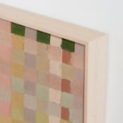 "Checkers 2" - Art Print in Fern by Lindsay Megahed - Frame Close-up