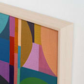 "Shape of Memory: Night Swim" - Art Print in Midnight Blue by Poppy Dodge - Frame Close-up